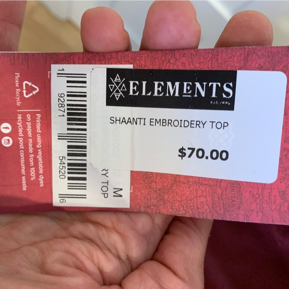 NWT Sherpa Shaanti Embroidery Tank size M - Picture 4 of 4
